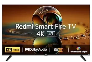 Redmi 108 cm (43 inches) 4K Ultra HD Smart LED Fire TV L43R8-FVIN (Black)