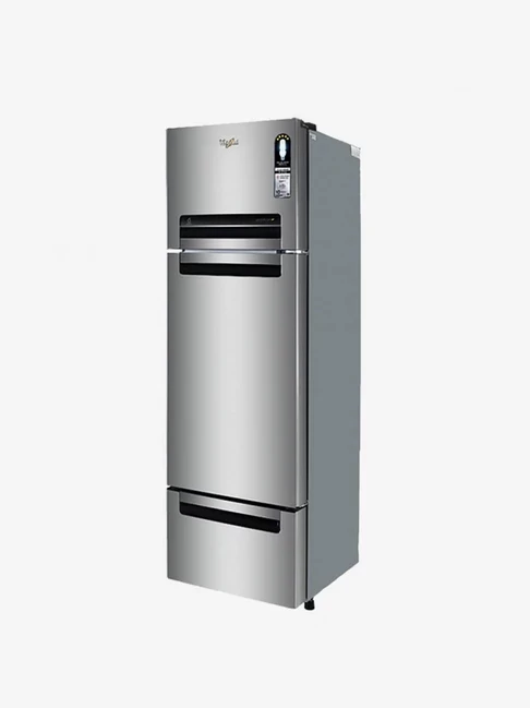 Whirlpool 270 L Frost Free Triple Door Refrigerator  (Alpha Steel, FP 313D PROTTON ROY ALPHA STEEL (Z))