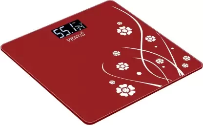 Venus Digital Glass Weighing Scale  (Red)