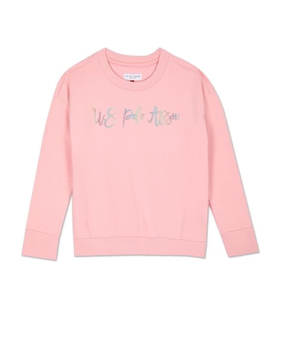 U.S. POLO ASSN. Girls Cotton Turtle Neck Sweatshirt