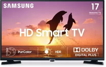 SAMSUNG 80 cm (32 Inch) HD Ready LED Smart Tizen TV with Bezel-free Design  (UA32T4380AKXXL)