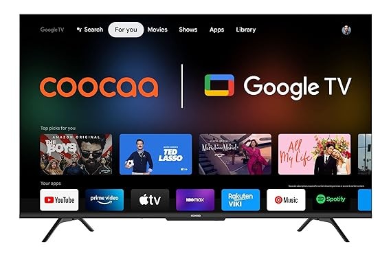 Coocaa Frameless 164 cm (65 inch) Ultra HD (4K) LED Smart Google TV with HDR 10 Dolby Audio and Eye care technology  (65Y72)