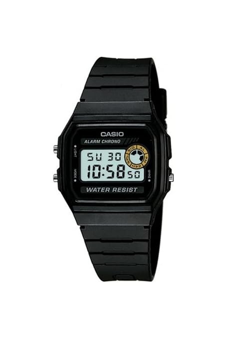 Casio Men Resin Vintage Series Digital Grey Dial Watch-F-94Wa-8Dg (D052), Band Color-Black