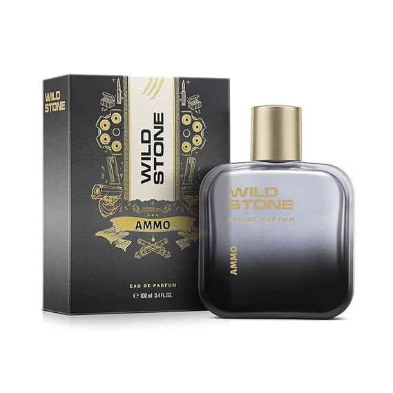 Wild Stone Ammo Eau De Parfum for Men, 100ml|Spicy and Woody Long Lasting Perfume for Men|Premium Perfume|EDP