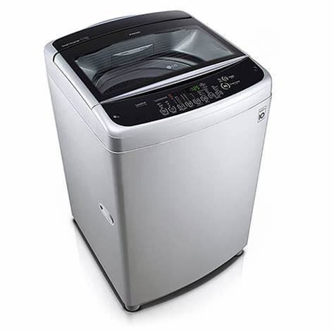 LG 8 kg 5 Star with Smart Inverter Technology, TurboDrum and Smart Diagnosis Fully Automatic Top Load Washing Machine Silver  (T80SKSF1Z)