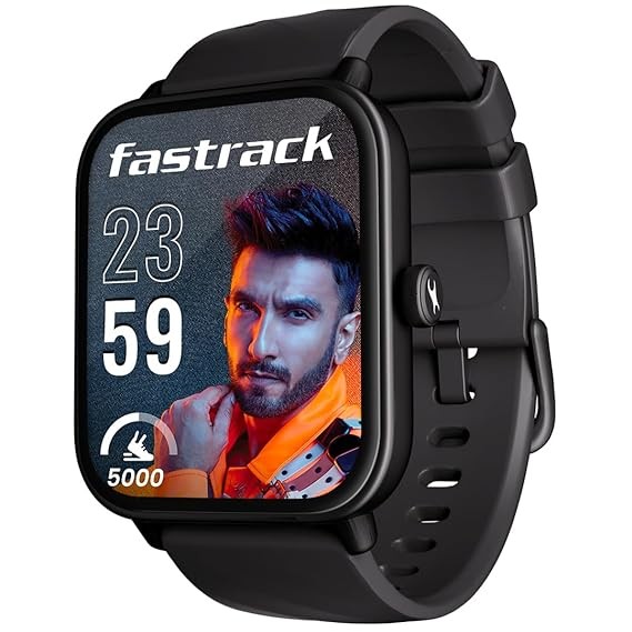 Fastrack Limitless Glide Advanced UltraVU HD Display|BT Calling|ATS Chipset|100+ Sports Modes & Watchfaces|Calculator|Voice Assistant|in-Built Games|24 * 7 HRM|IP68 Smartwatch