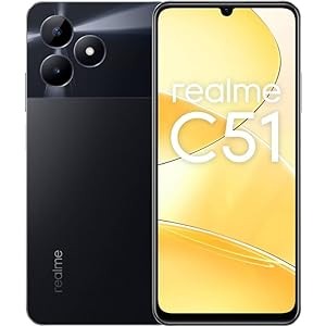 realme C51 (Carbon Black, 128 GB)  (4 GB RAM)