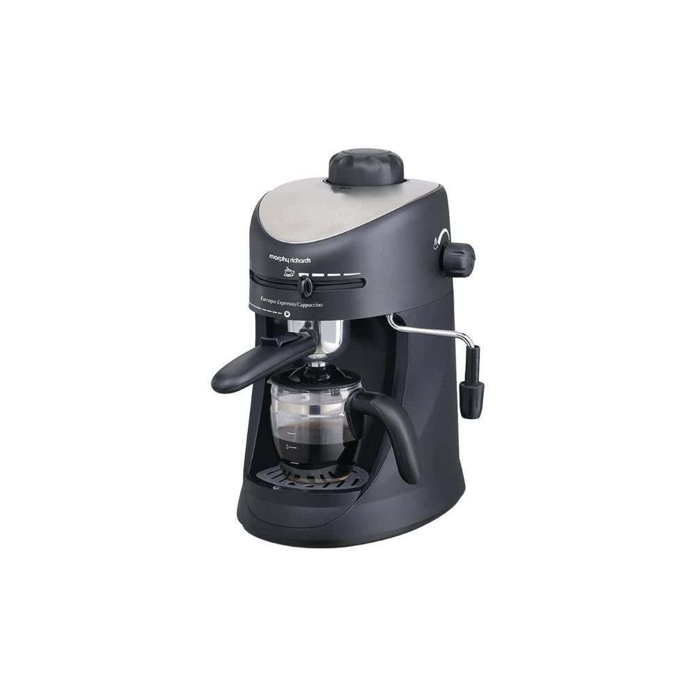 Morphy Richards Europa Espresso / Cappuccino 4 Cups Coffee Maker  (Black)