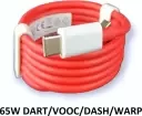 ULTRADART USB Type C Cable 6.5 A 1 m OEM 65W-10W/6.5A VOOC/WARP/DASH/SUPERVOOC/SUPERDART CHARGER CABLE