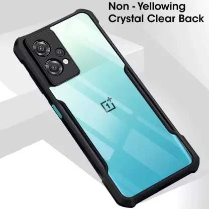 Micvir Back Cover for OnePlus Nord CE 2 Lite 5G  (Transparent, Black, Camera Bump Protector, Pack of: 1)