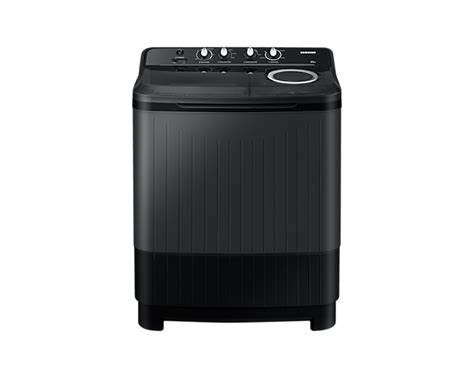 SAMSUNG 9.5 kg 5 star,Air Turbo Drying Semi Automatic Top Load Washing Machine Black, Grey  (WT95A4260GD/TL)