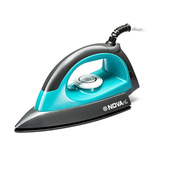 Nova Plus Amaze NI 10 1100 W Dry Iron  (Grey & Turquoise)