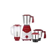 BAJAJ GX-75 750 Juicer Mixer Grinder (4 Jars, White, Red)#JustHer