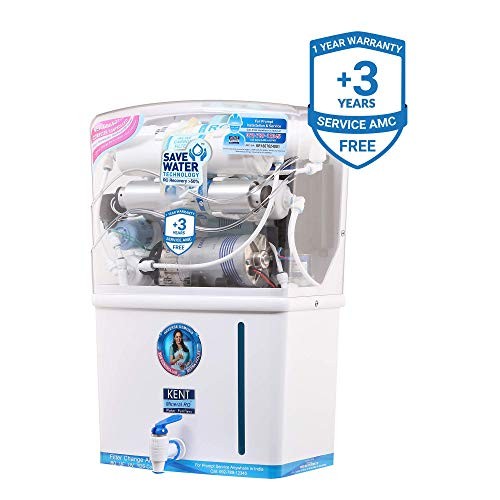 KENT Ace 8 L RO + UV + UF + TDS Water Purifier Suitable for all - Borewell, Tanker, Municipality Water  (White)