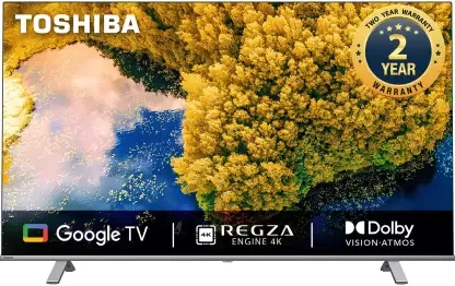 TOSHIBA C350LP 139 cm (55 inch) Ultra HD (4K) LED Smart Google TV with Dolby Vision Atmos and REGZA Engine  (55C350LP)