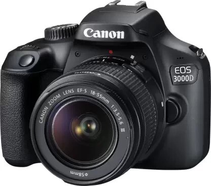 Canon EOS 3000D DSLR Camera 1 Camera Body, 18 - 55 mm Lens  (Black)