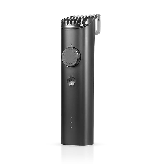 MI Xiaomi Beard Trimmer 2 - Corded & Cordless, Type-C Fast Charging, LED Display, Waterproof, 40 Length Settings, 90 mins Cordless Runtime, Stainless Steel Blades, Travel Lock feature, Black