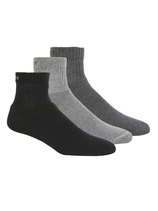 Jockey 7036 Men's Compact Cotton Terry Ankle Length Socks With Stay Fresh Treatment (Pack of 3)